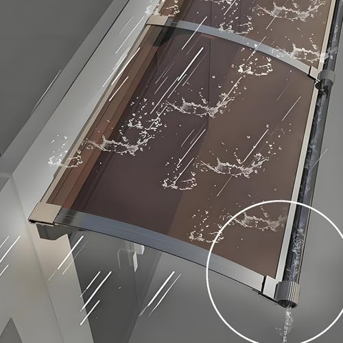Auvent de porte en aluminium durable et résistant aux intempéries