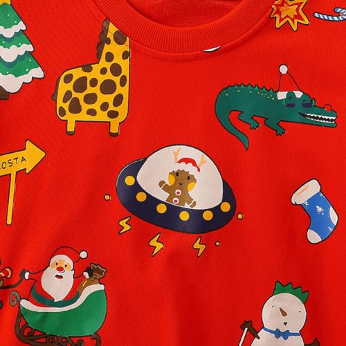 Boys Sweatshirts Long Sleeve Sweatshirts T-shirts Crew Neck Cotton Casual Sweatshirts Cartoon Tops for Boys-1414