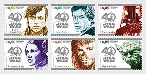 Portugal Collectible Postage Stamps Set Made for Star Wars 40th Anniversary
