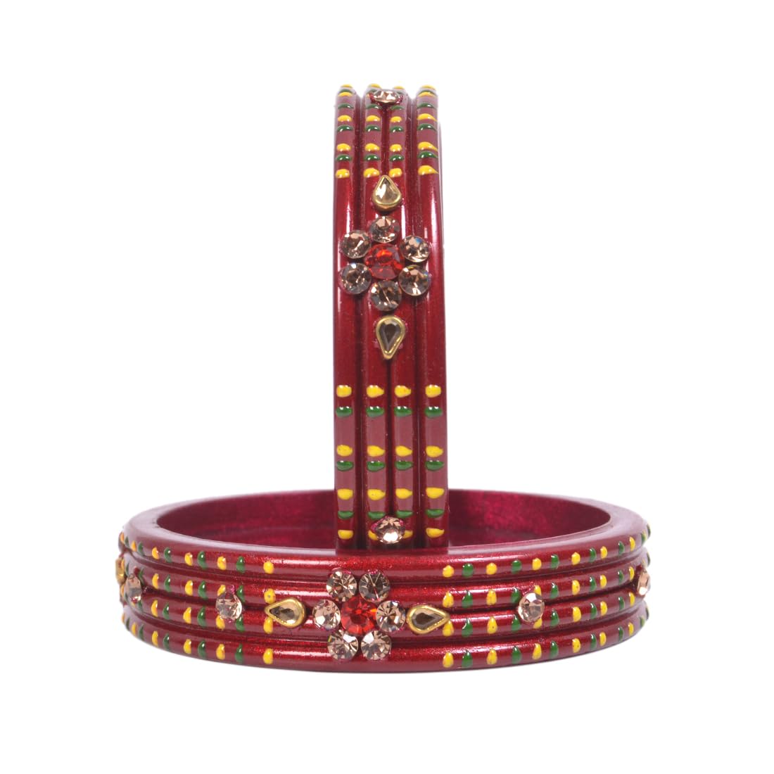 Snehlata Creations Lac Bangle Set For Women and Girls | Handemade Rajasthani Traditional Lakh Jaipuri Lac Bangles Women Set pack of 2 (B0D38D62R5) Amazon Price History, Amazon Price Tracker