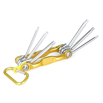 TU-BM-06A 6-Piece Folding Star Key Wrench Set Screwdrivers Kit T-10 to T-30
