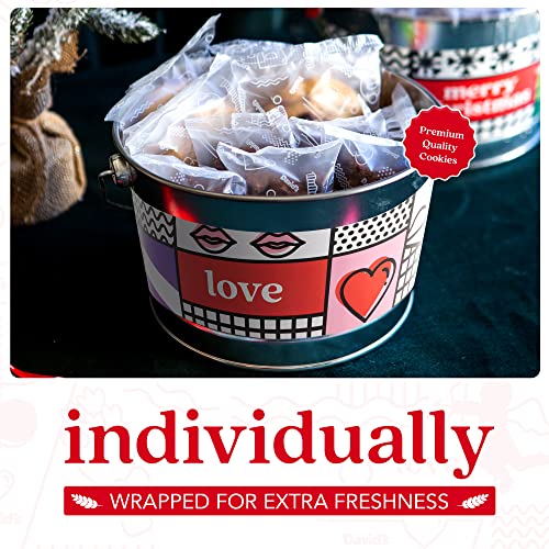 David’s Cookies Gluten Free Assorted Cookies and Brownies Bucket Sampler - Comes in a Love-Themed Decorated Bucket 1.3Lbs - Freshly Baked Gourmet Cookies Gift For Your Loved Ones (Roses Not Included) - Image 5