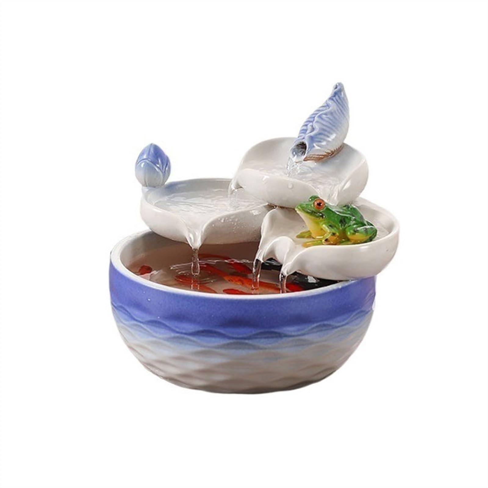indoor Waterfall Flowing Decorations for Living Rooms Office Desks Home Opening Attracting Wealth Ceramic Fish Tanks Fountains