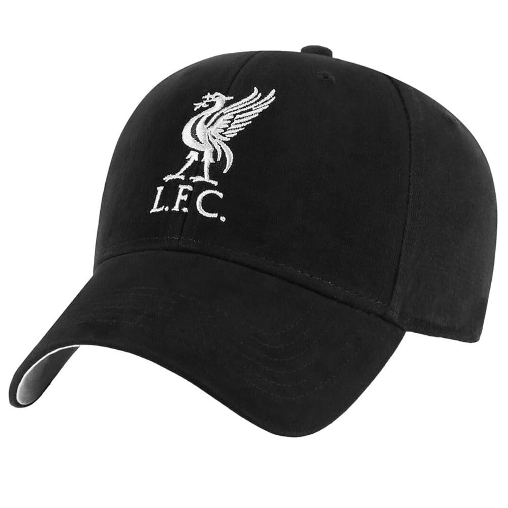 Liverpool FC Childrens/Kids Crest Cap (One Size) (Black/White)