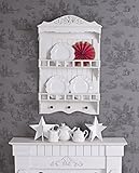 Material: altes Holz Tellerboard Shabby Chic Wandregal Holzregal Wandboard Hängeregal Antikstil mxa068 Palazzo Exklusiv