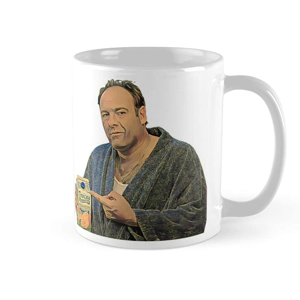 Tony Soprano Pulp Coffee Mug 11oz & 11oz Ceramic Tea Cups, White, BZ305