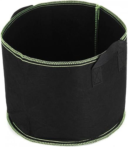 GXMRHWY Macetas de aireación de tela negra transpirables para macetas (2 galones)