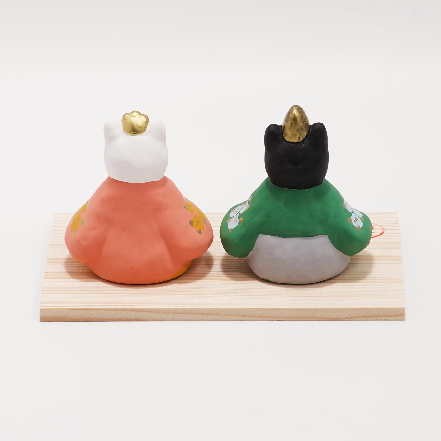 Amazon.co.jp: ふくべ屋 瀬戸焼 雛人形 猫座雛(橘) 玩具工房 ひな人形