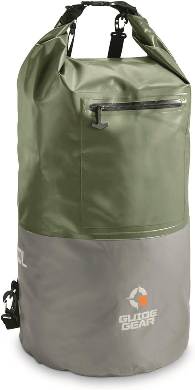 Guide Gear Dry Bag, Olive Drab Green, 25 Liter, Game Belts & Bags Amazon Canada