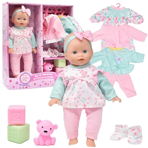 Dolls To Play Soft Body Baby Doll, 14 Inch Doll with Clothes Set and Accessories