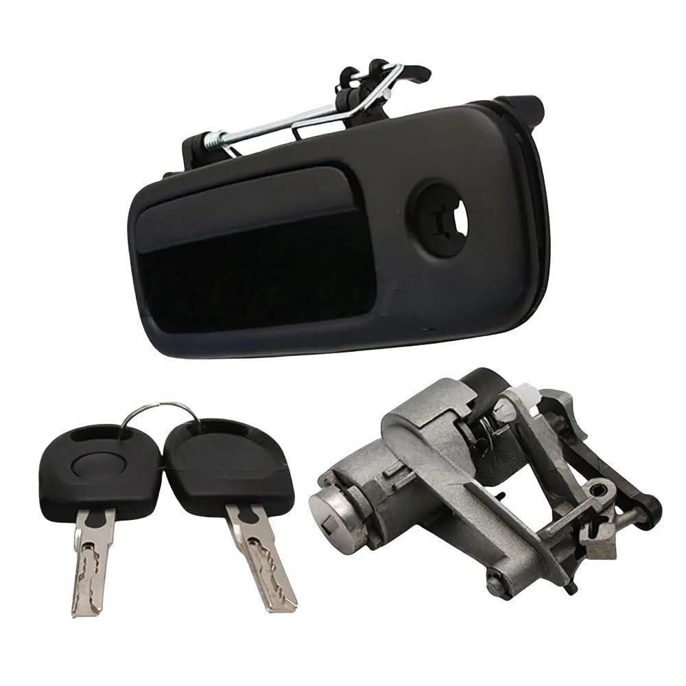 Sdkotrew Color C Rear Tailgate Lock 1J6827297g 1J6827565b Tailgate Rear Outer Door Handle With Lock 2 Keys For Golf Iv For Lupo For Arosa 1997-2006