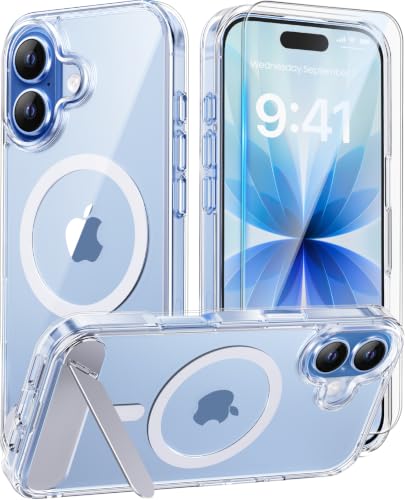 Ratcase Magnetic for iPhone 17 Case with Stand, Clear - image 1