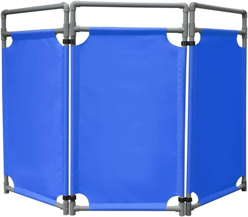 Foldable Safety Barricade – 3 Panel PVC Portable Barrier for Crowd Control, Engineering Repairs, and Caution Security Gates – Ideal for Temporary Safety and Event Management