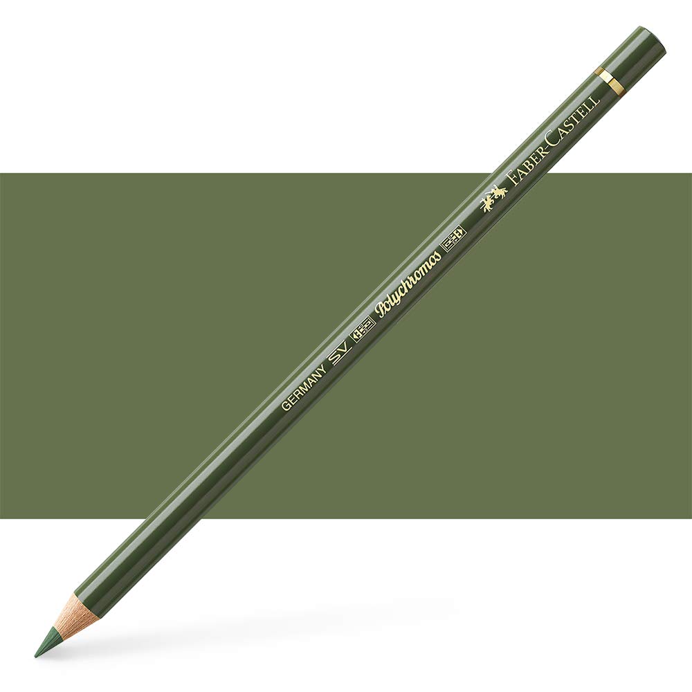 Faber-Castell Polychromos Colour Pencil Oil-Based 3.8mm Chrome Green Opaque Art