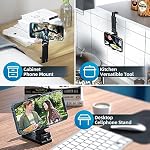 2-Pack Airplane Phone Holder - Universal Flight Essentials, 360 Degree Handsfree Phone Stand for Desk/Tray Table, Must Haves for Flying