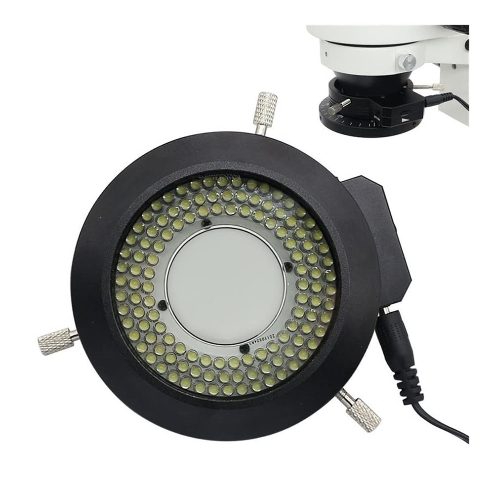 Microscope Microscope LED Ring Light Microscope Illuminators Diameter 62mm with Polarizer for Industrial Microscope Camera Light Source