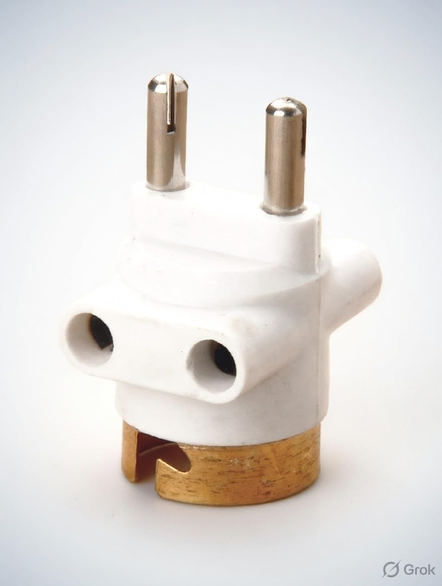 A. SHARIF 2 Pin Adapter - Bulb Holder & Plug -2