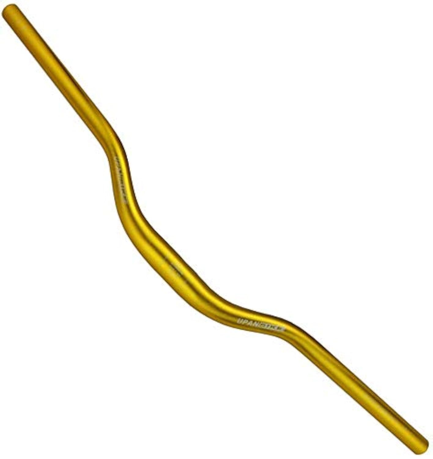 N A MTB Mountain Bike Manubrio Bicicletta Extra Lungo Manubrio φ31.8mm 720mm/780mm Riser Bar (780mm, Oro)