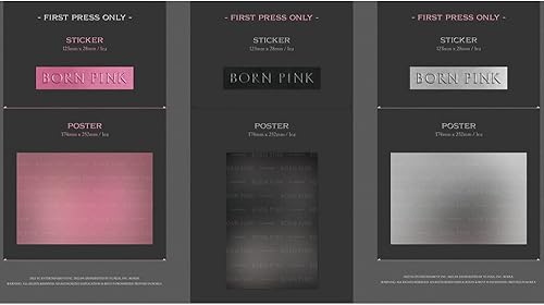 Miniatura 6 de Regalo oficial de la tienda BORNPINK 2nd Album BORN PINK SET DE CAJA SET ver. + póster enrollado YGP0181