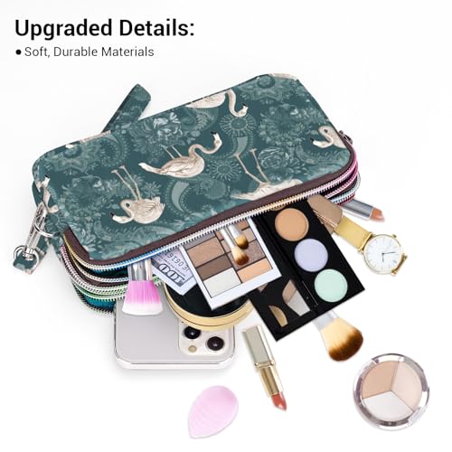 Image of BIAOTIE Large Capacity Wristlet Wallet - Women Printed Nylon Waterproof Handbag Clutch Purse