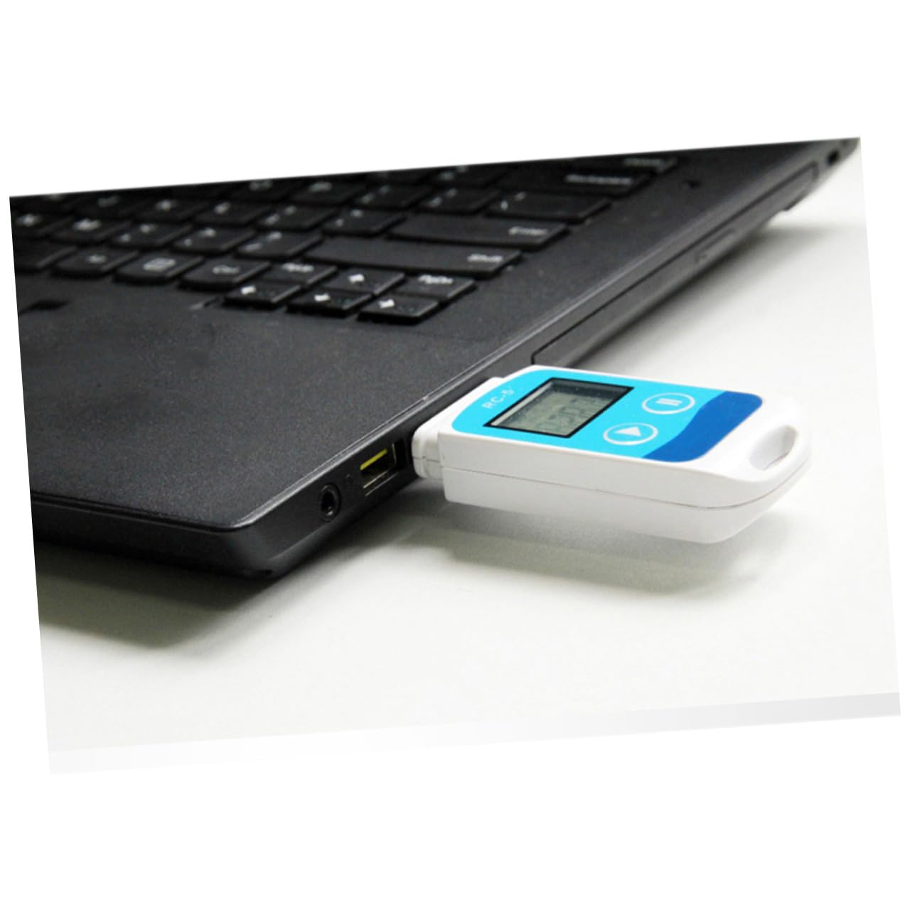 Registratore Temperatura USB Display Lcd Blu, Plastico | Intervallo 30 °c~+70 °c, Risoluzione 0, 1 °c, Allarme Sovratemperatura e Export Dati