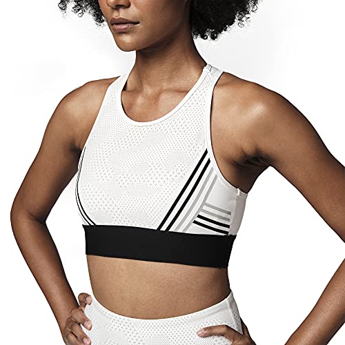 STRONG by Zumba Strong Id Active Wear Women's Workout Gym High Neck Sports Bra with Mesh Inserts Soutien-Gorge Femme – Image 3