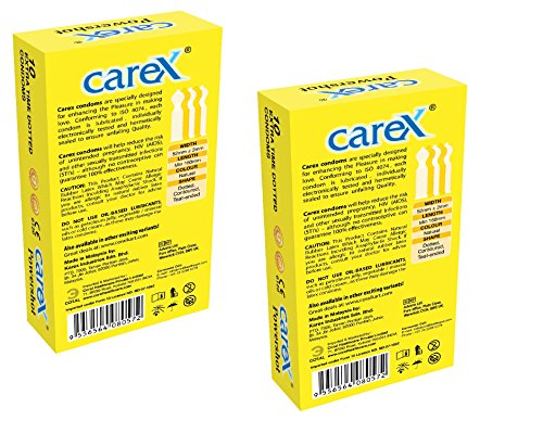 Carex Powershot 10 Extra Time Dotted Condoms X 2 - Image 2