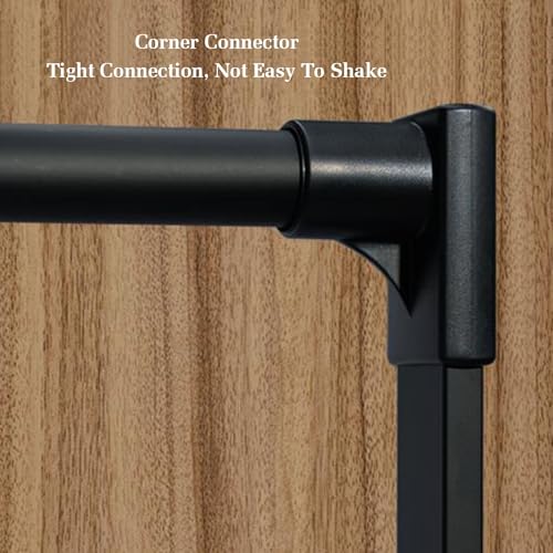Tringle de penderie extensible rabattable 500-1050mm, rail de levage garde-robe gris - 4