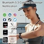 Smart Watch (Answer/Make Call), 1.85" Smartwatch for Men Women, 2025 Fitness Watch, 110+ Sport Modes/Heart Rate/Sleep Monitor/Pedometer, IP68 Waterproof Fitness Activity Tracker for Android iOS, Black - Image 2