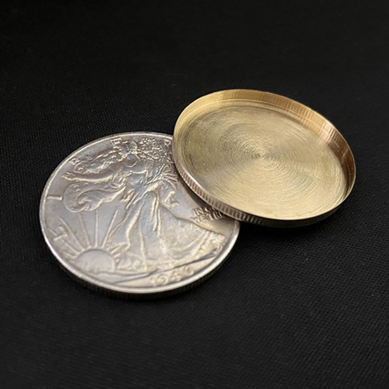 MOMOMAGE Expanded Shell Walking Liberty Half Dollar (Head) Magic Tricks Close up Magic Coin Appear/Vanish Magic Illusions Gimmick Props