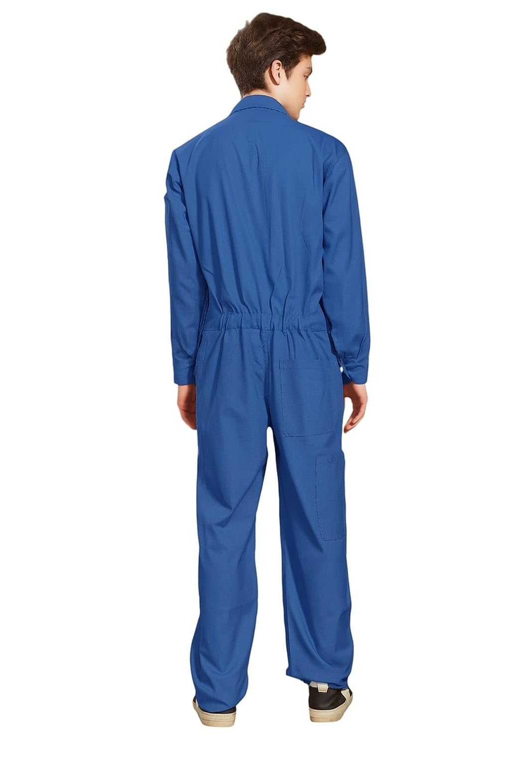 adhyah TrendyUniform Full Sleeve Boiler Suit For Men Industrial Work (Royal Blue X-Large) - Image 4 thumbnail