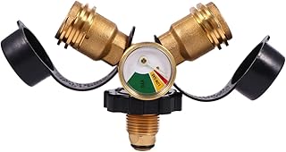 CIYODO 1Pc Acessórios De Superfície Rv Rv Adaptador De Tanque De Propano T 1/2 Indicador De Nível De Propano Divisor Mangueira Kit De Conexão De Tanque De Propano De Latão