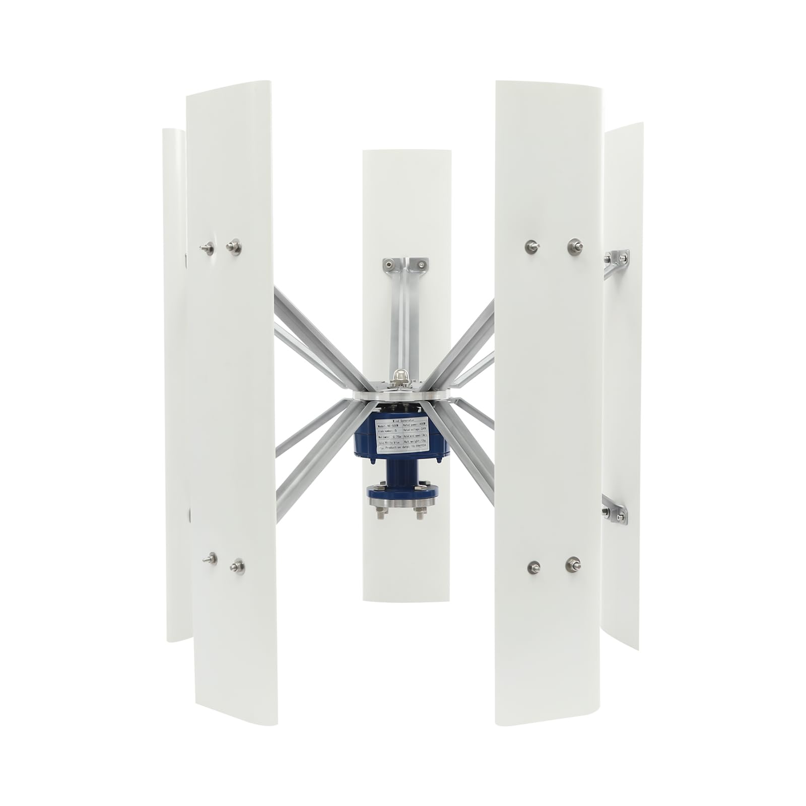 Mini impianto eolico turbina eolica verticale per balcone generatore di energia elettrica con controller, generatore eolico a 5 pale 24V energia eolica per casa, barca, illuminazione stradale