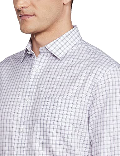 Image of Marks & Spencer Mens Solid Polyester Blend Collared Neck Regular Fit Easy Iron Shirt (Pack of 2)
