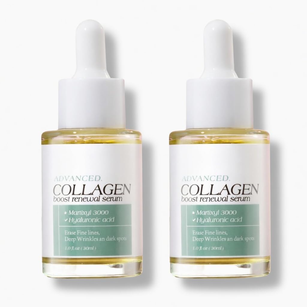 2PACK – 2x30ml | Nova9 Collagen Face Serum: Anti-Ageing, Hydrating, Marine Collagen Peptides, Hyaluronic Acid, Targets Fine Lines, Reduces Wrinkles, Boosts Firmness, Fast Absorbing for Youthful Glow