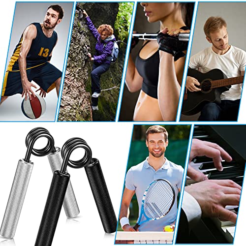 Honoson 6 Pcs Metal Grip Strength Trainer Set (100Lb-350Lb), No Slip Heavy Duty Grip Strengthener With Sponge Tube, Ideal Wrist And Forearm Hand Exerciser For Finger Strength Training Muscle Building #TOP5