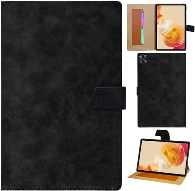 Image of Caseous Cover for Realme PAD 2 11.5 inch Cover Case, Flip Cover Case for Realme PAD 2 11.5 inch Tablet Cover (Black)