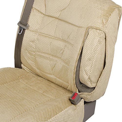 Scottsdale Cloth Front Seat Covers For Trucks Suv Integrated Armrest Ts (Beige Tan) #TOP2