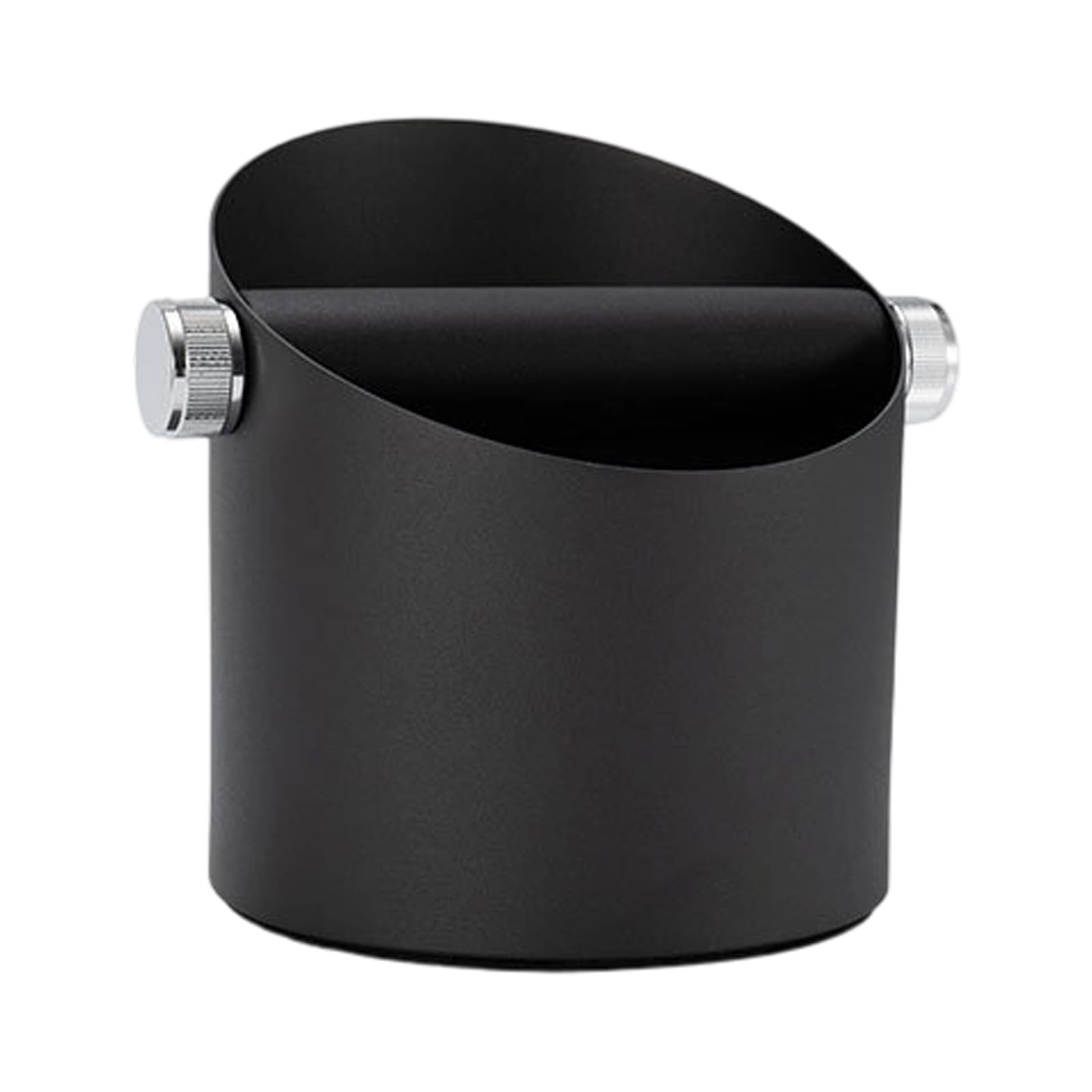 Kalttoy Box Stainless Steel Espresso Box Nonslip Ground Boxes Beveled Bin Kitchen Coffee Grinder Companion