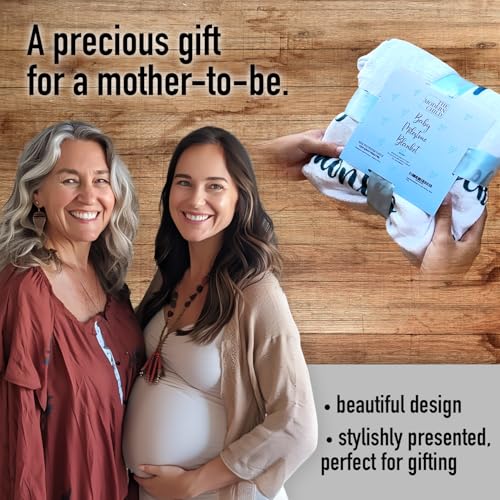 Image of Baby Milestone Blanket - Super Soft Fleece Monthly Milestone Blanket for Baby Girl and Boy - Perfect for Baby's First Year Growth Chart - Monthly Baby Milestone - Blue Moon - 60 inchx40 inch