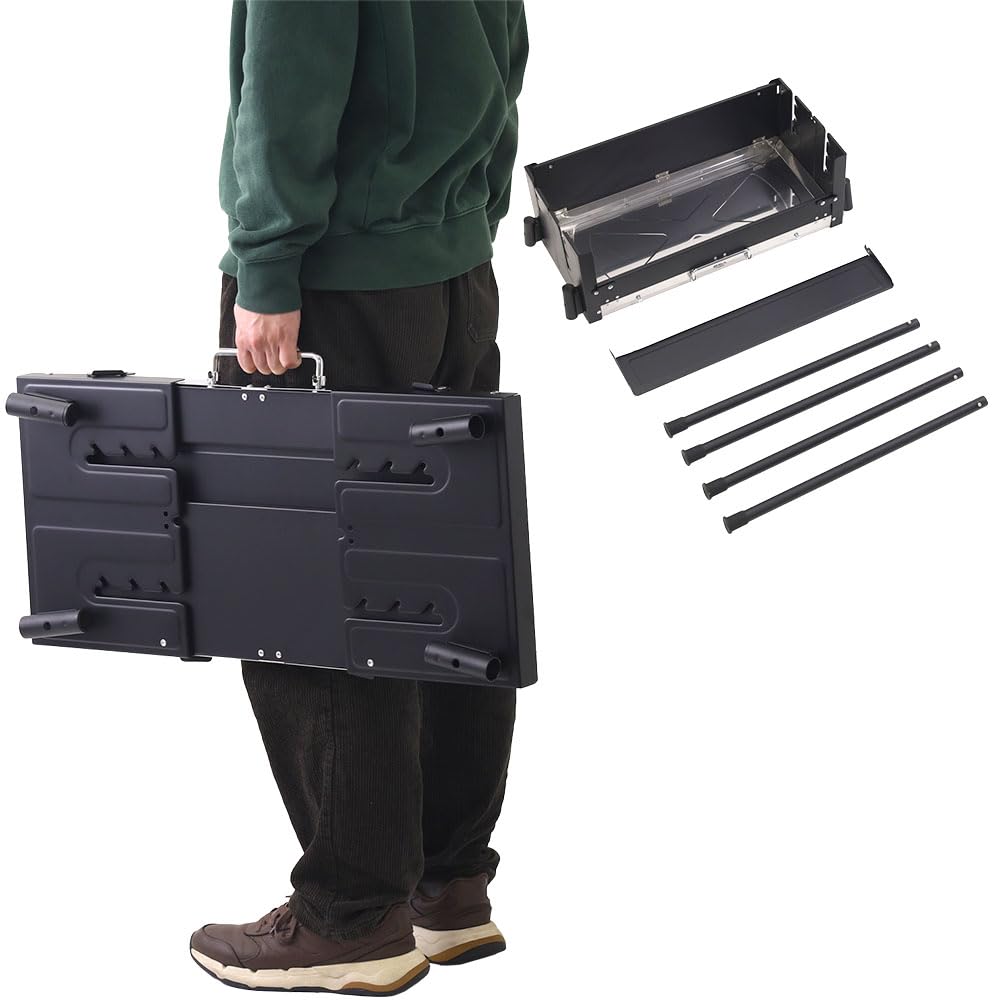 未使用 6〜10人用 バーベキューグリル キャスター付き 4976790764407-1.jpg