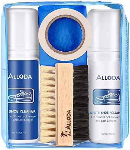 Alloda Shoe Cleaner+Shoe whitener, Sneaker Cleaner, Brush-Shoe Cleaning Kit, (clear)