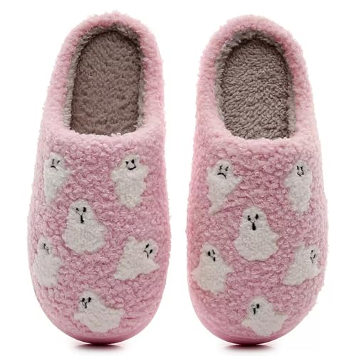 Image of Halloween Christmas Slippers Holiday Slipper House Shoes Home Slipper for Women Fuzzy Outdoor Indoor Bedroom Slippers