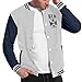 Produktbild Black Label Society Herren Damen Plus Samt Mode Baseball Uniform Jacke Sportjacke, Grau, 3XL