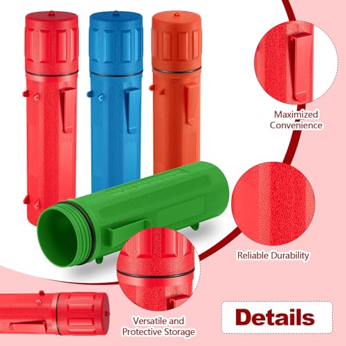 Image of Zonon 4 Pcs Welding Rod Storage Tube 14 Inch Tig Rod Holder, 4 Colors