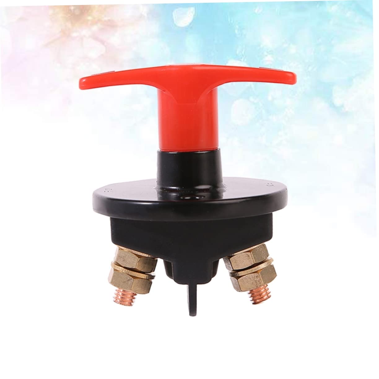 Cabilock 24V Battery Disconnect Isolator Switch for Car Boat Truck Rv Motorcycle Easy Install Durable Design Resistant Nuts Power Cut Off Control