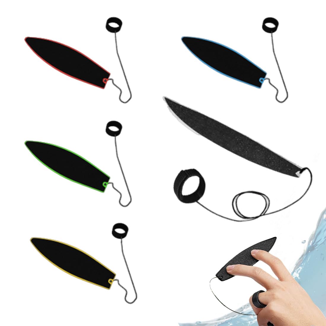 SULIUDAJI 5 Piezas Tablas De Surf Para Dedos, Tabla De Surf Mini Creativo Juguete Para Niños Adolescentes Adultos