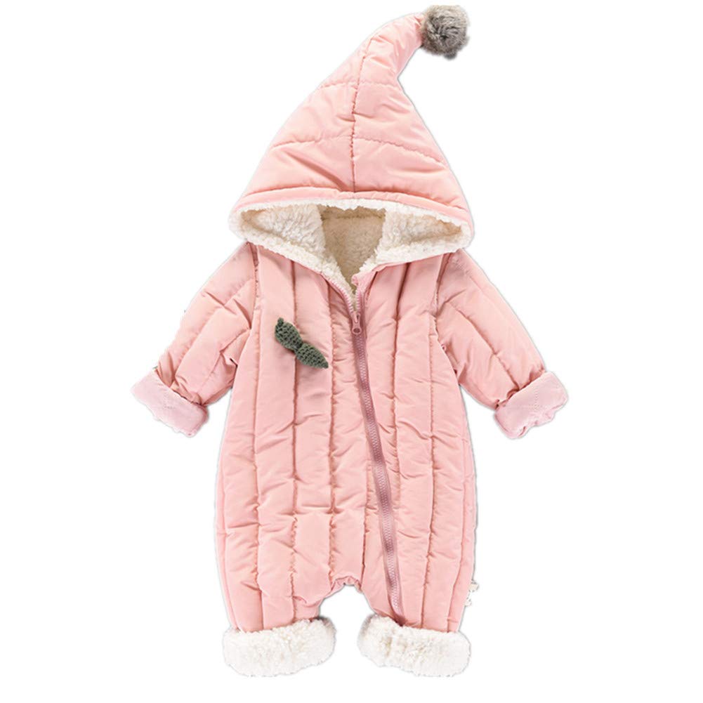 RACHAPE Unisex Baby Hooded Puffer Jacket Infant Jumpsuit Toddler Winter Snowsuit Hoodie Coat Romper