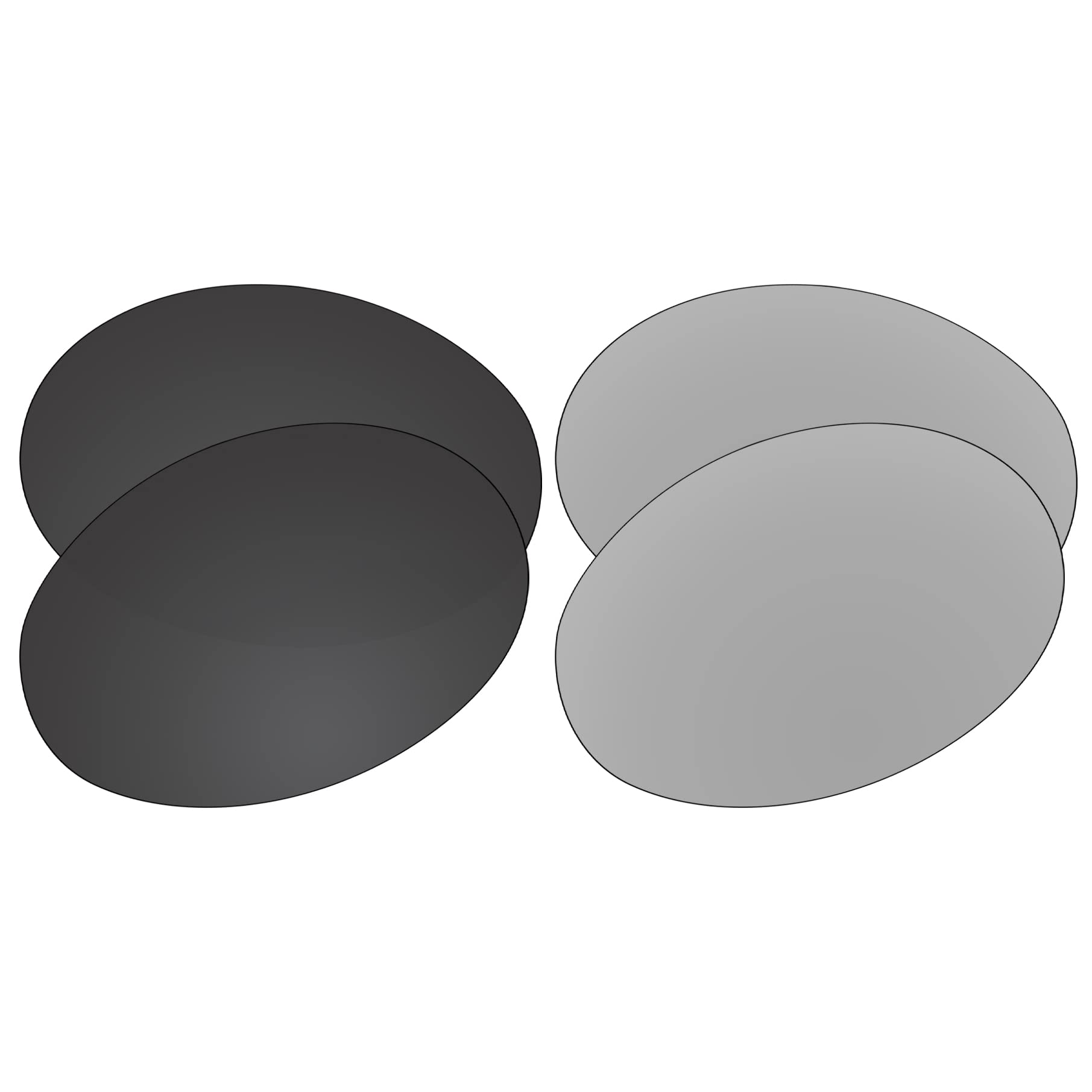 EZReplaceLenses Replacement for Oakley Eye Jacket Redux OO9438 Sunglasses (Polarized Lenses) - Fits Oakley Eye Jacket Redux Frame (Carbon Black+Metal Silver)