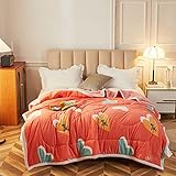 OYUXMAS Cute Heart & Zebra Printed Blanket,3 Layers Soft Fuzzy Fleece Blanket Plush Throw Blanket fo